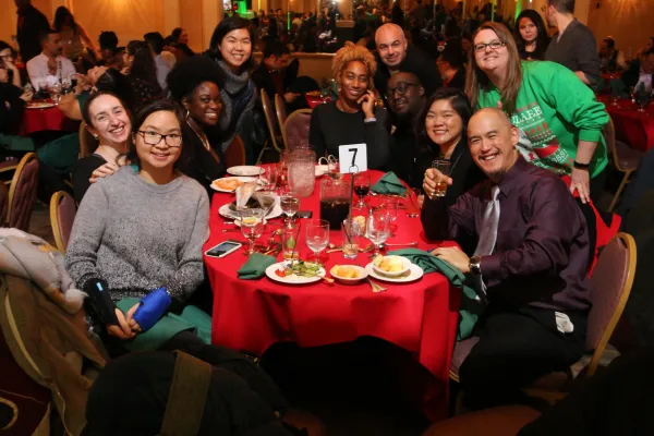 Local 3005 members at the 2019 holiday party 