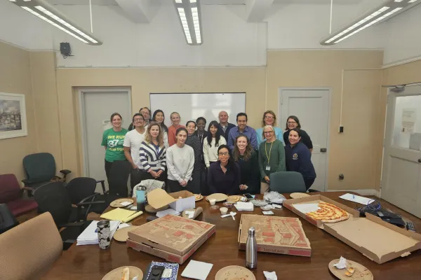 Local 3005 members participating in the shop steward training in a group photo