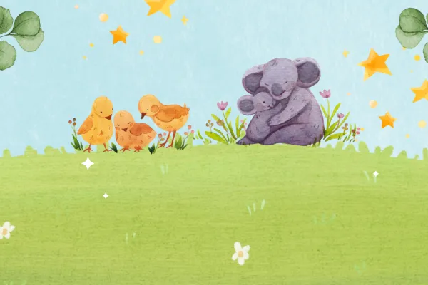 animals in a meadow