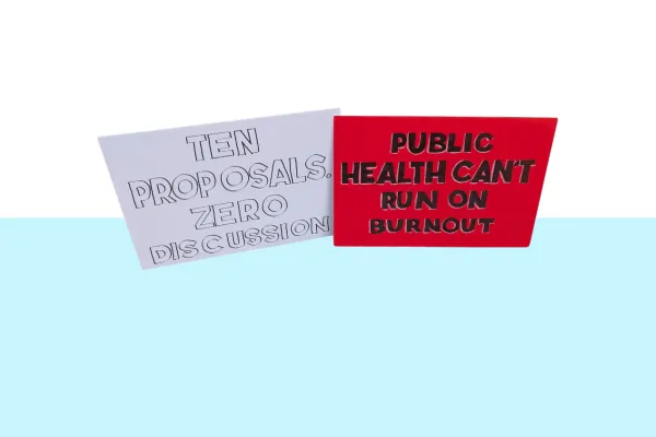press conference signs