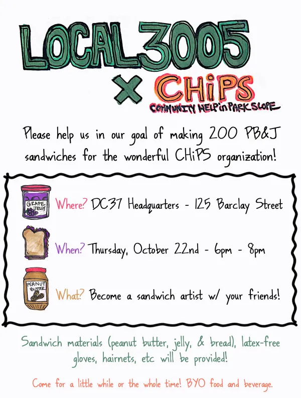 flyer for CHiPS volunteer event