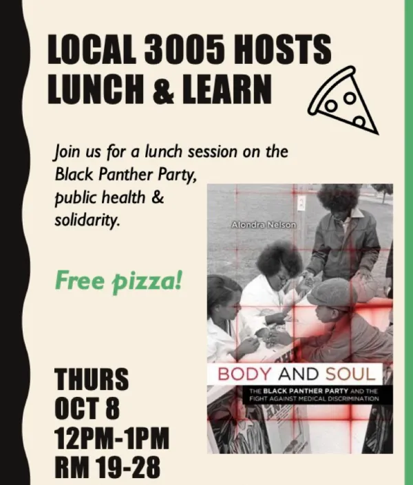 flyer for lunch and learn