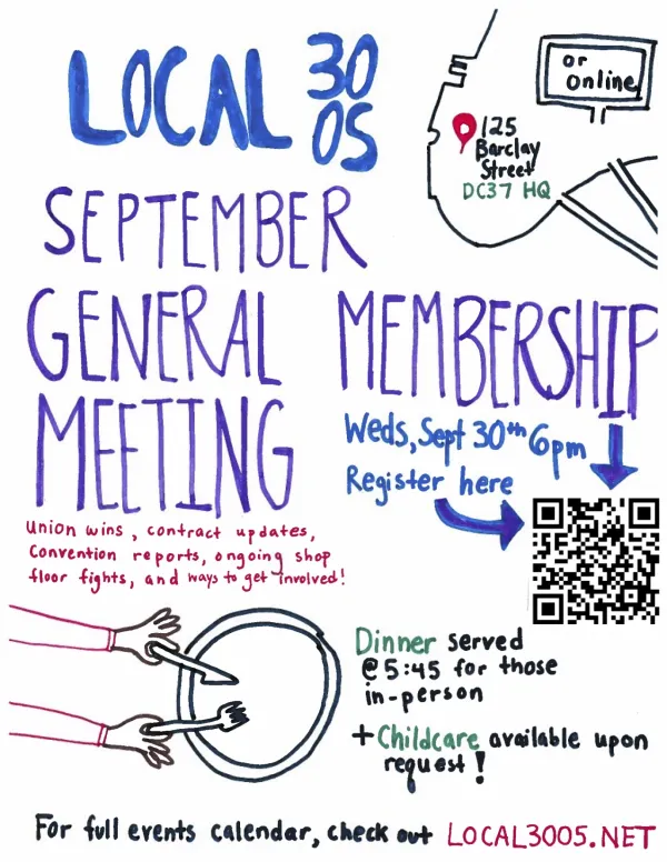 handdrawn flyer