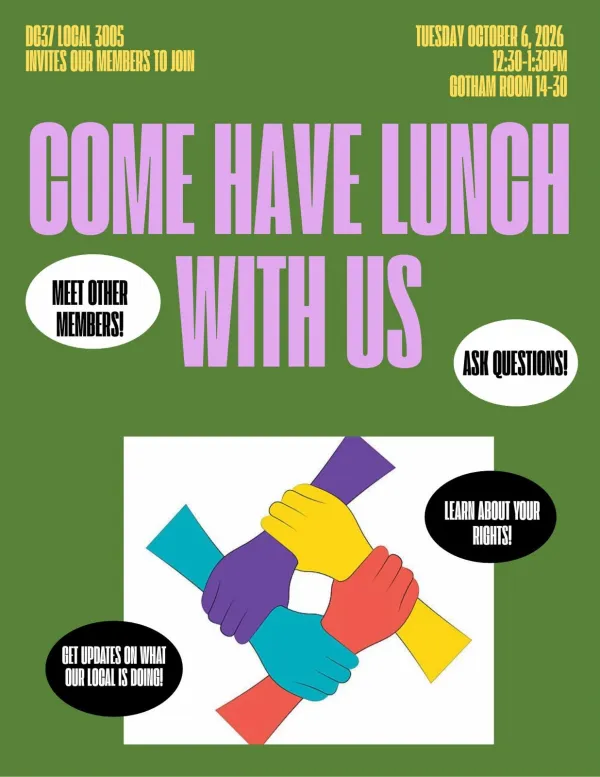 flyer for lunch at gotham